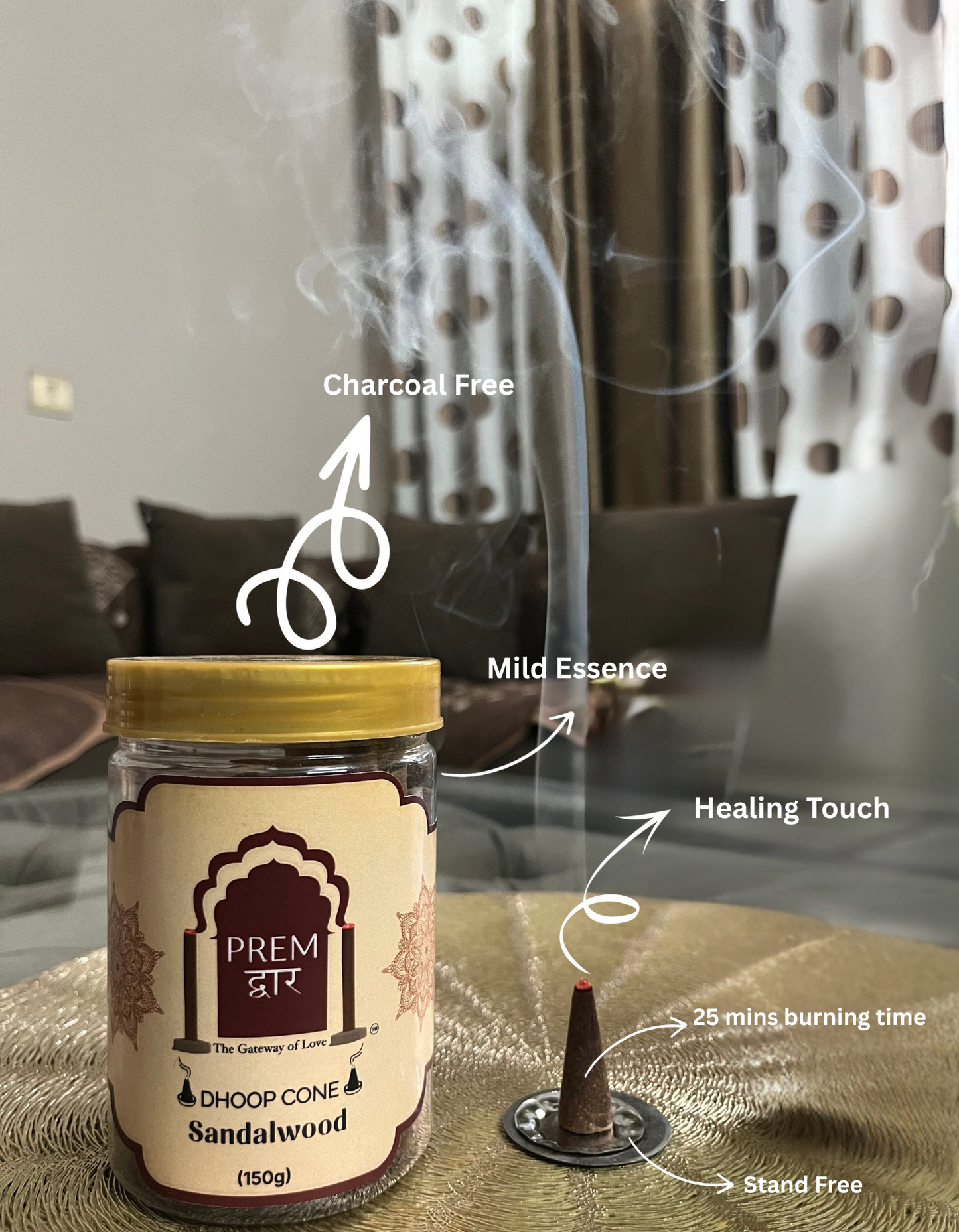 SANDALWOOD DHOOP CONES