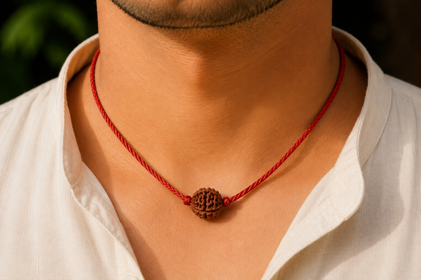 Original 3 Mukhi Rudraksh Mala(With Test Certificate Card and Serial Number)