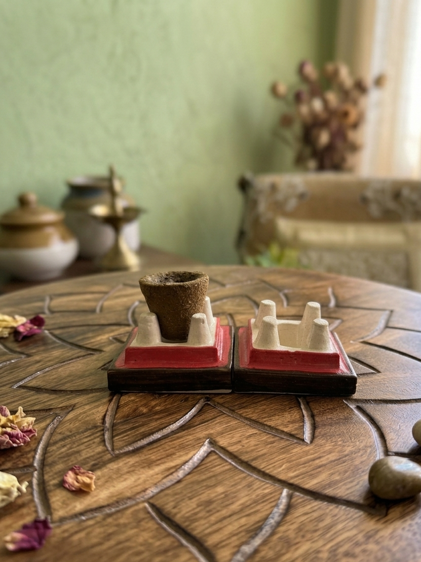 Pack of 2: Ceramic Havan Kund