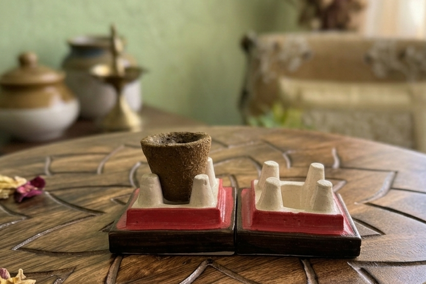 Pack of 2: Ceramic Havan Kund