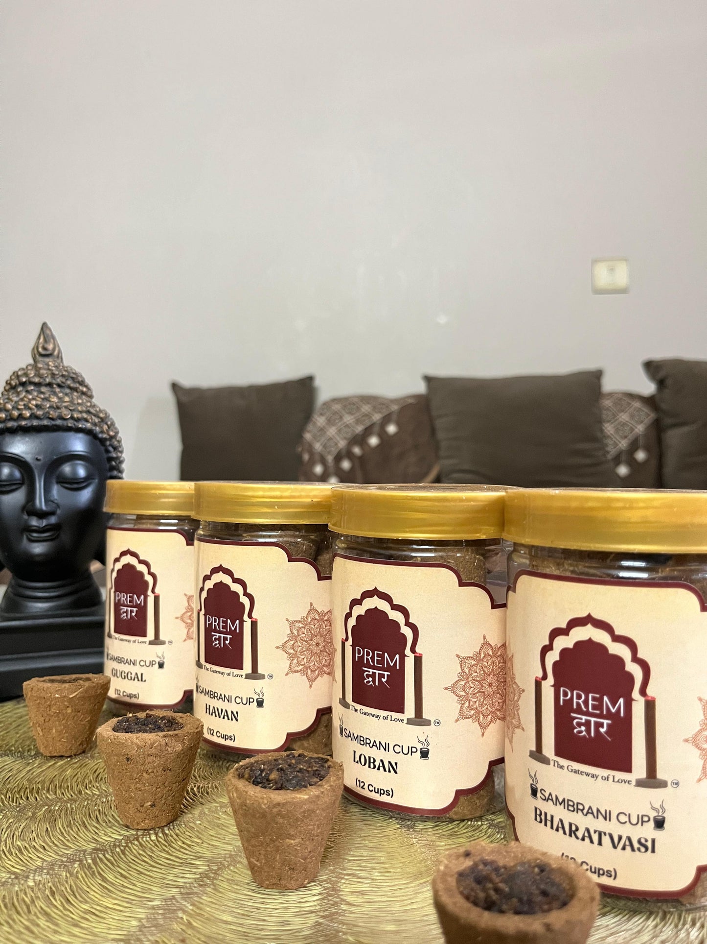 Pack of 4 - Sambrani Cups