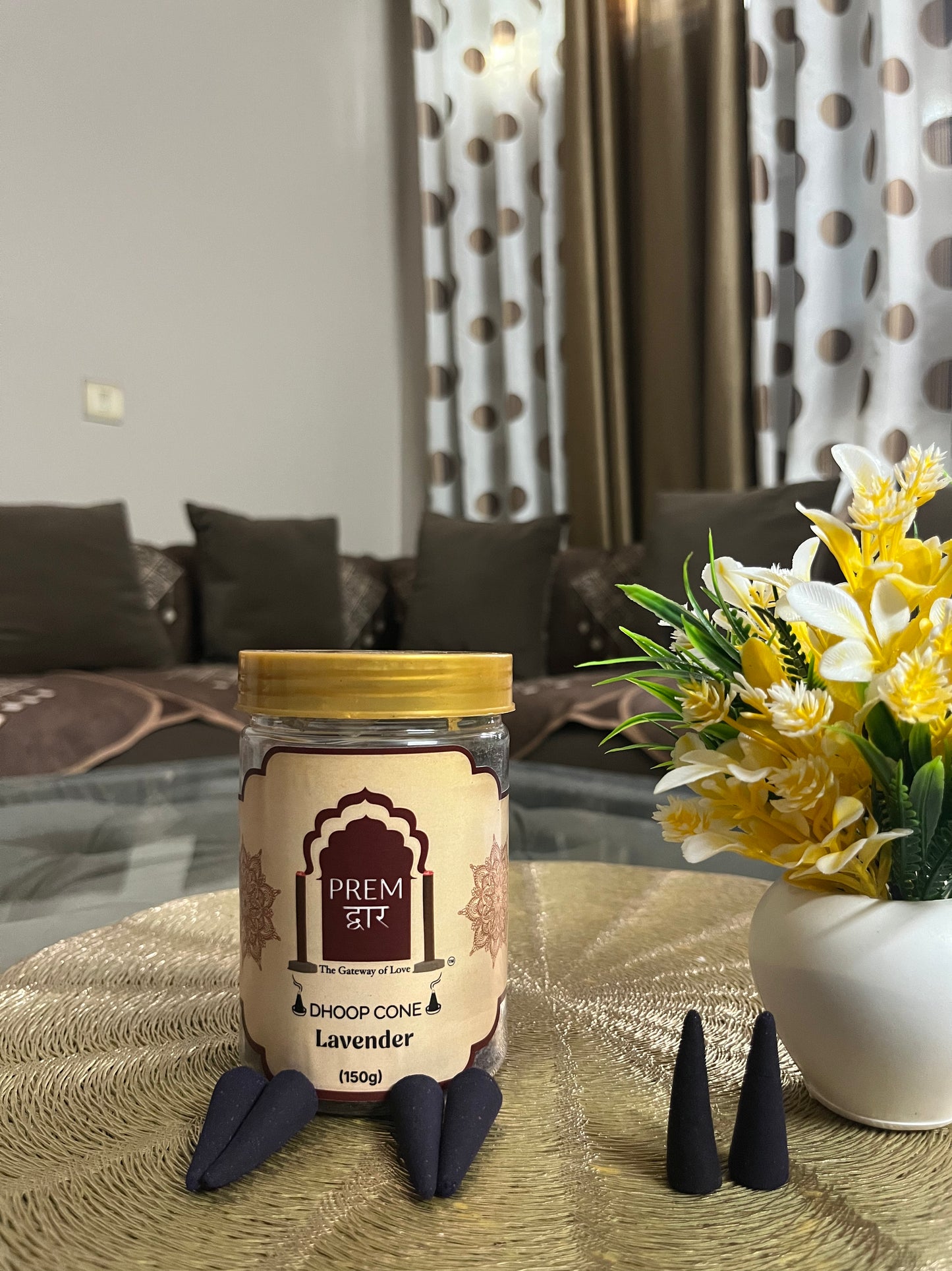 LAVENDER DHOOP CONES