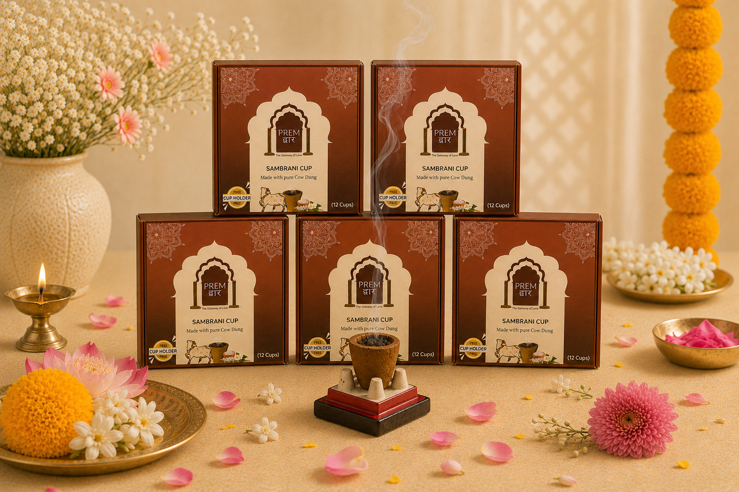Pack of 5 - Sambrani Cups