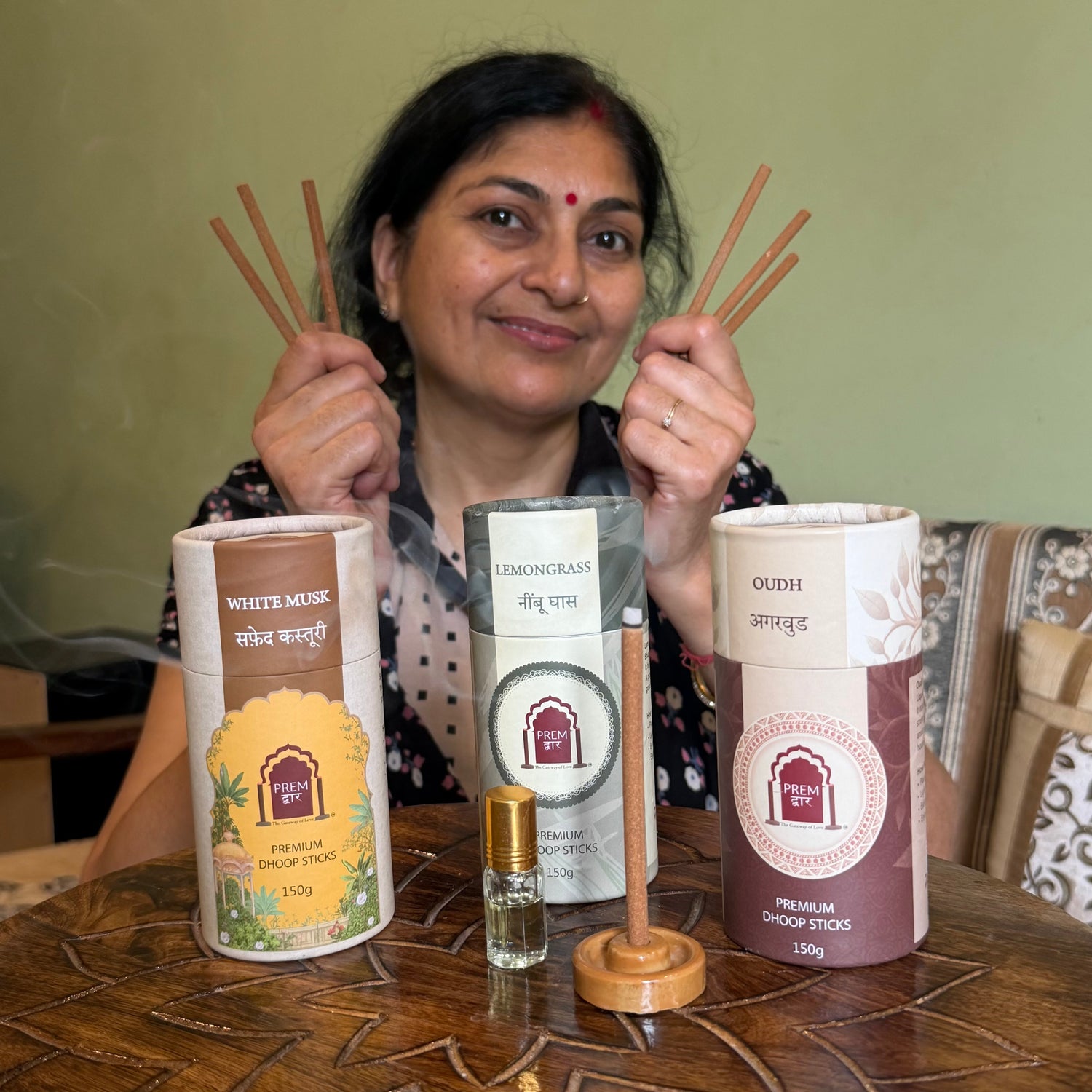 Premium Dhoop Sticks + Pure Ittar