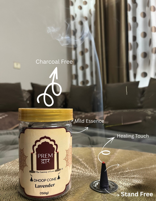 LAVENDER DHOOP CONES