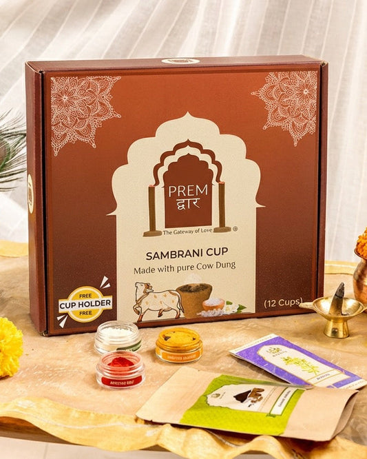 COW DUNG SAMBRANI CUPS