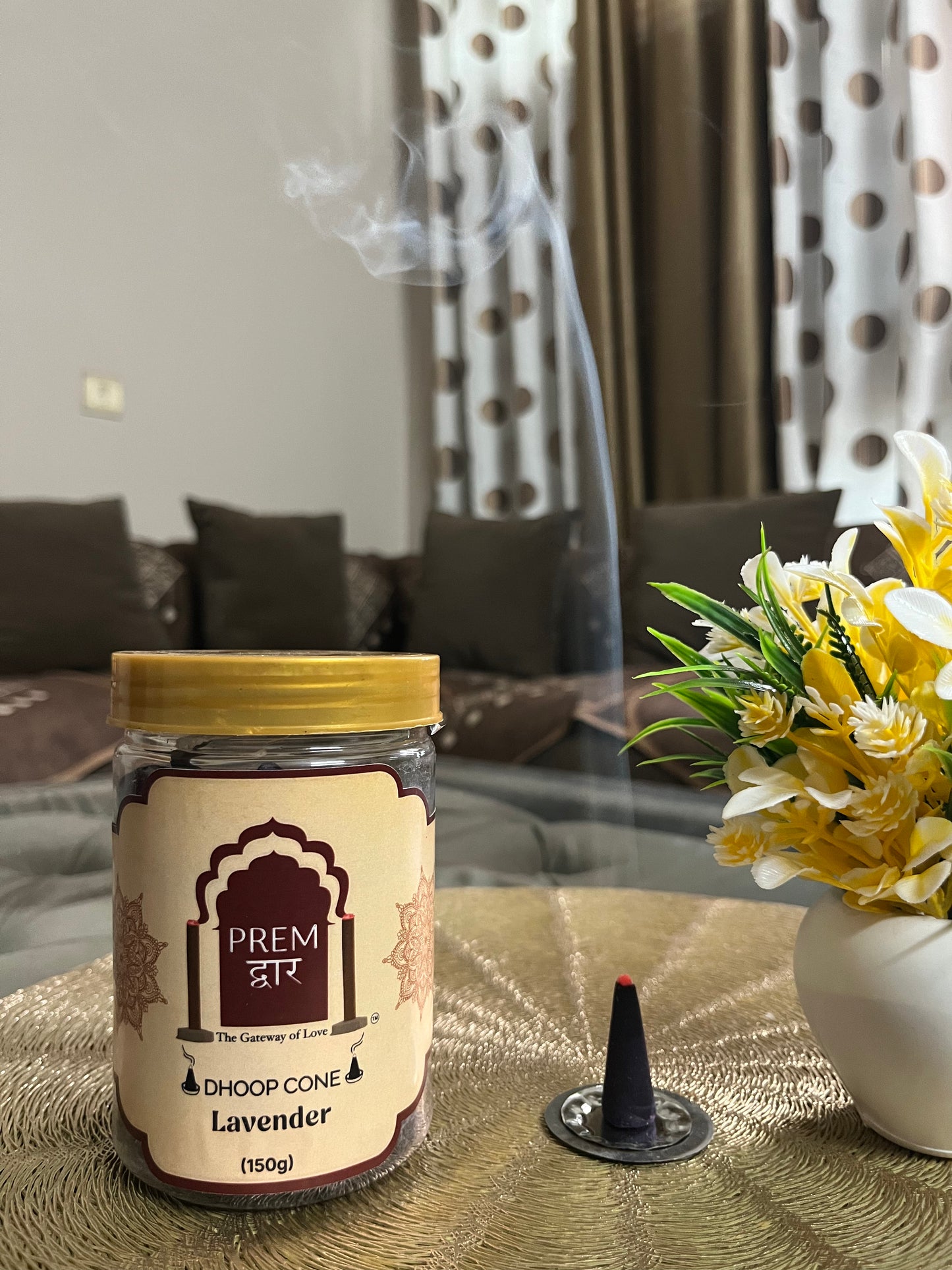 LAVENDER DHOOP CONES