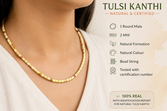 Original Tulsi Kanthi Mala (Natural & Certified)